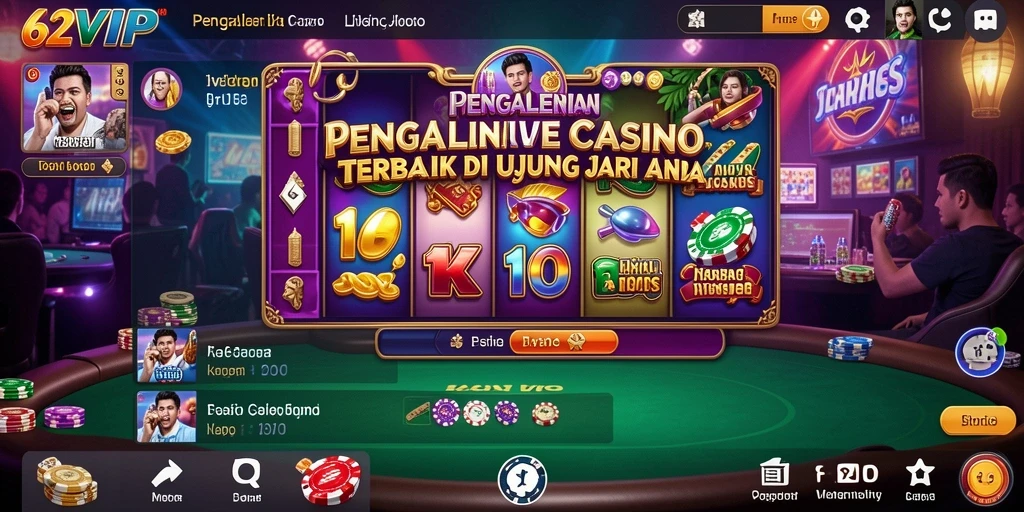 Gameplay seru dan interaktif di Live Casino 62VIP.