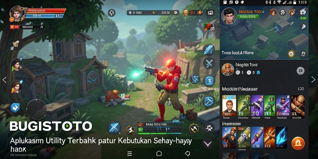 Tampilan utama BUGISTOTO dengan fitur-fitur Utility yang praktis.