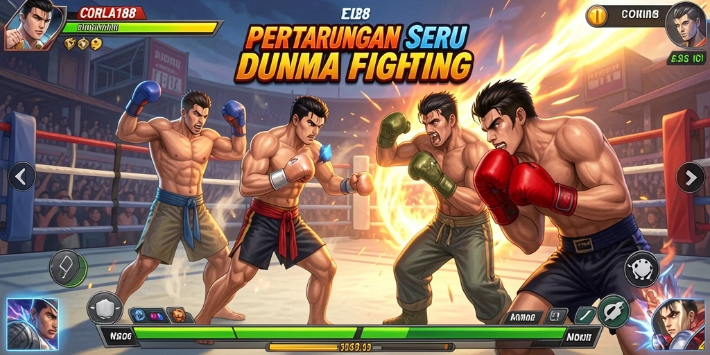 Tangkapan layar menunjukkan aksi pertarungan intens di CORLA188.