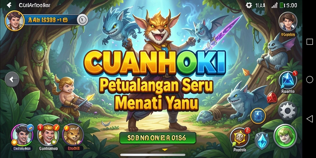 Tampilan gameplay yang menakjubkan di CUANHOKI.