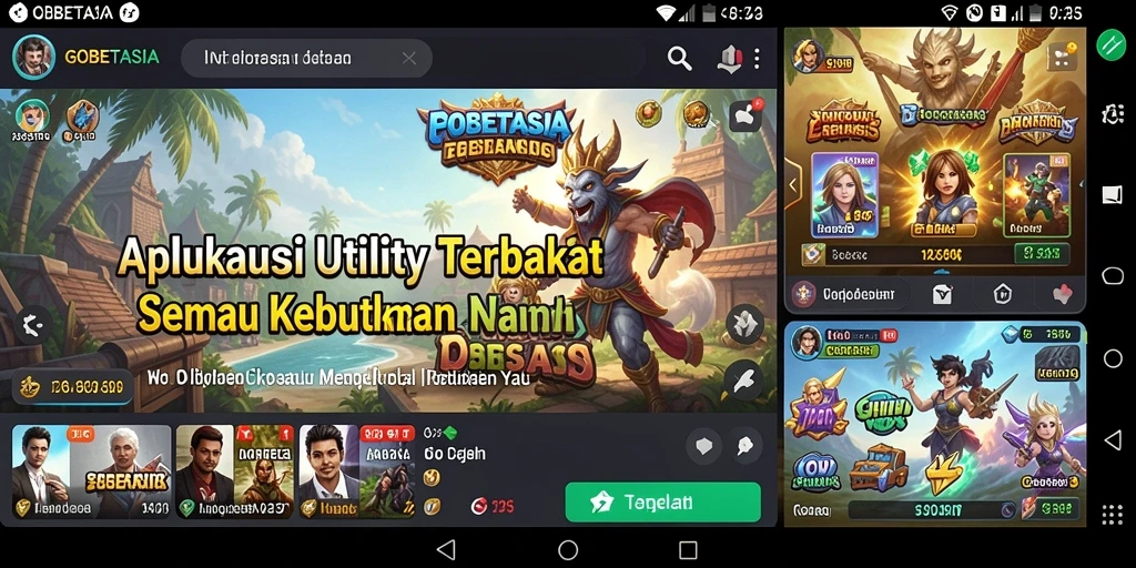 Tampilan antarmuka GOBETASIA yang modern dan intuitif.