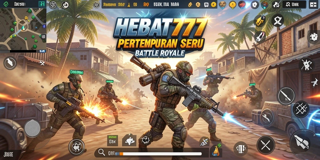 Tampilan pertempuran seru dalam HEBAT777 dengan grafik yang menarik.