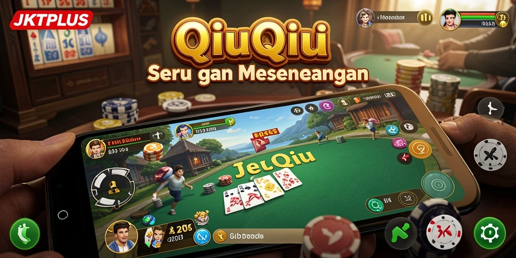 Gameplay seru QiuQiu di JKTPLUS dengan grafik menarik.