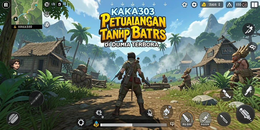 Menampilkan gameplay KAKA303 di dunia terbuka yang luas.