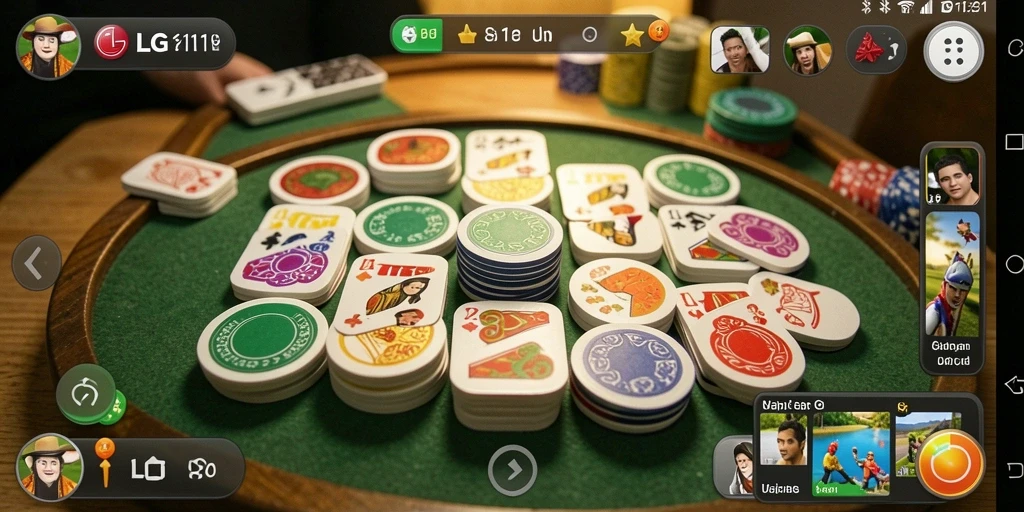 Screenshot gameplay Gaple yang seru dan interaktif di LG111.