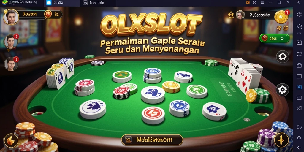 Tampilan seru gameplay Gaple di OLXSLOT.