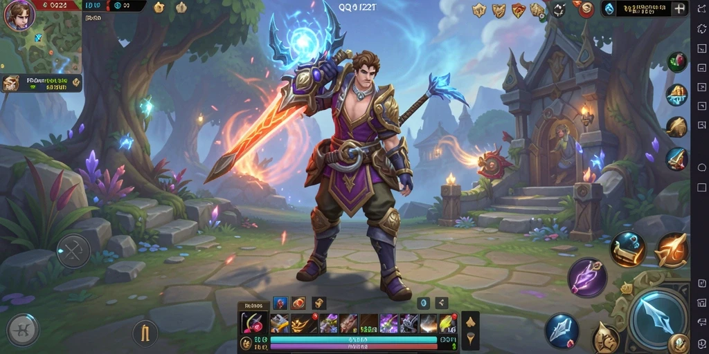 Tampilan gameplay menarik dalam QQ1221 dengan aksi pertempuran yang mendebarkan.
