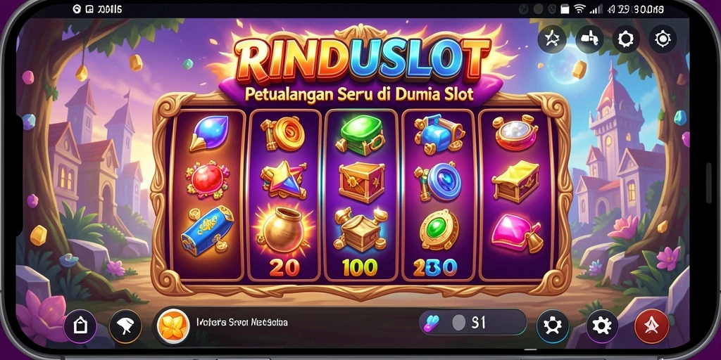 Gameplay RINDUSLOT yang penuh petualangan dan tantangan seru.
