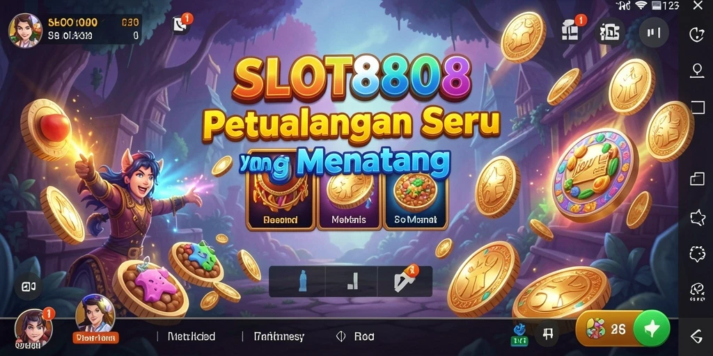 Tampilan gameplay SLOT8808 yang penuh petualangan seru.