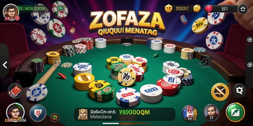 Tampilan gameplay seru QiuQiu di ZOFAZA.